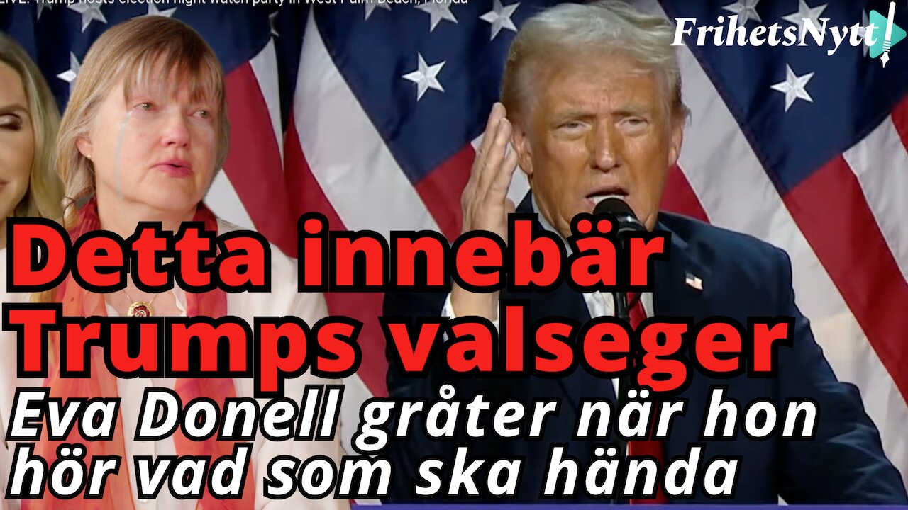 Börjar gråta i direktsändning när hon inser vad Trumps valseger egentligen innebär