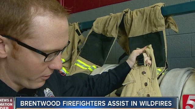 Brentwood Firefighters Return From East Tennessee Wildfires