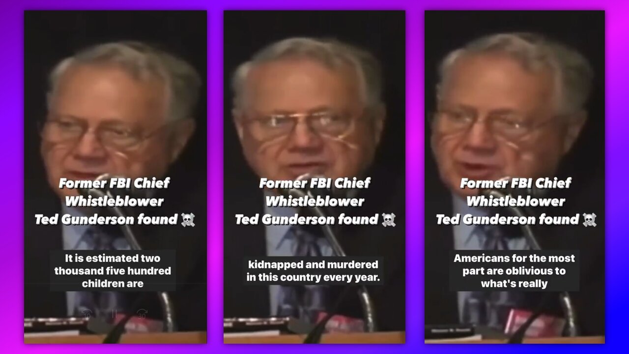 TED GUNDERSON, FORMER FBI CHIEF 1979 YOUTUBE HAS ERASED HIM FROM EXISTENCE.
