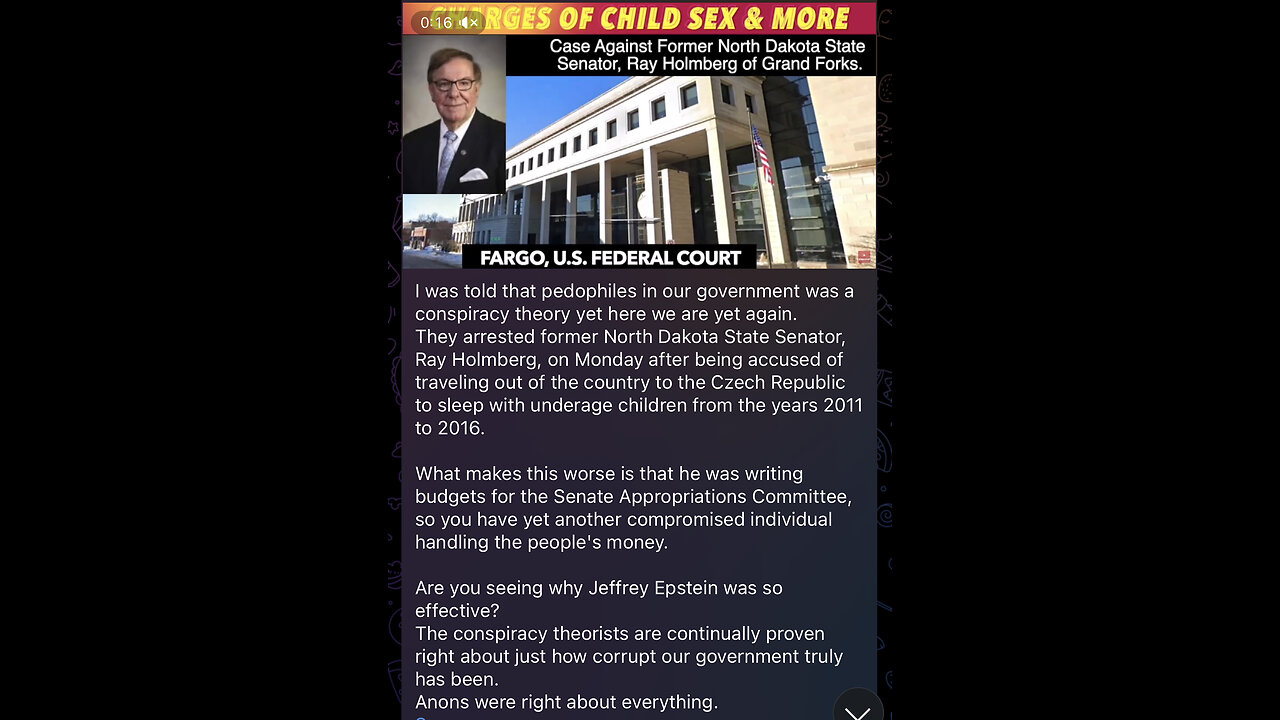 I was told that pedophiles in our government was a conspiracy theory yet here we are yet again.