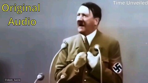 HITLER'S SPEECH - IN ENGLISH. 3 min