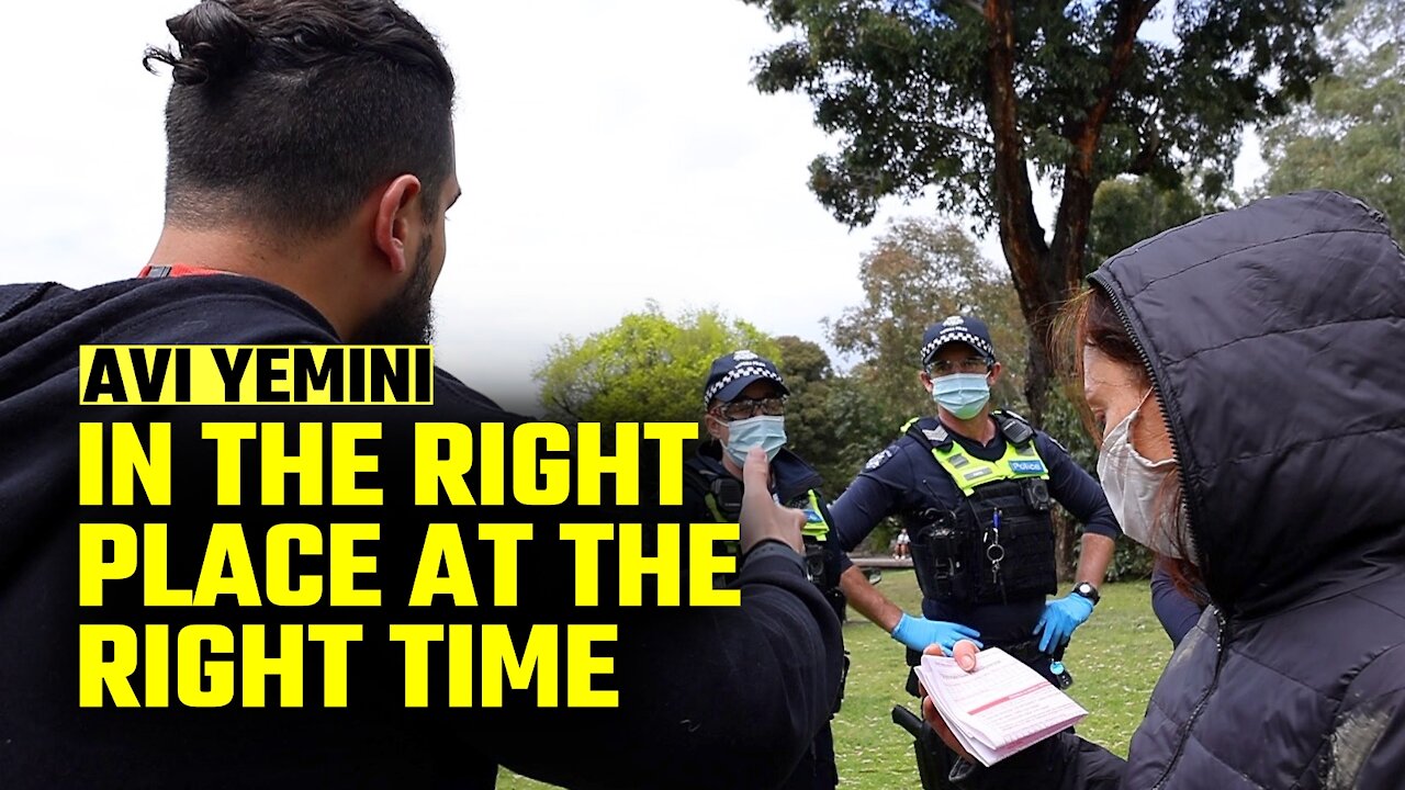 Avi Yemini steps in for woman VIOLENTLY ARRESTED in Melbourne