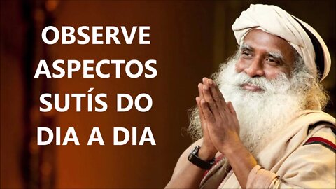 OBSERVANDO ASPECTOS SUTIS TODOS OS DIAS, SADHGURU, DUBLADO