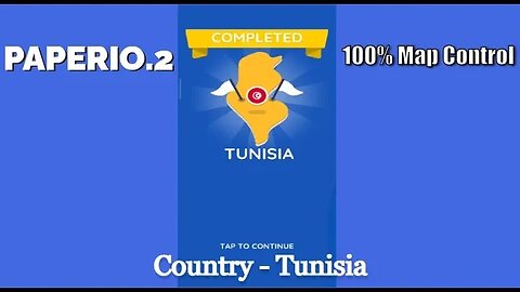 Paper.io 2 Mobile Gaming Video #23 || Map Control: 100.00% || Tunisia