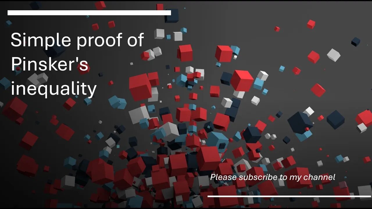 Simple proof of Pinsker's inequality