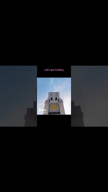 Minecraft BUT I can only build with pink! 🌷 #shorts