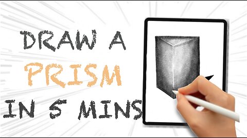 How to draw and shade a triangular prism in 5 minutes...learn with @QuickDrawHabit