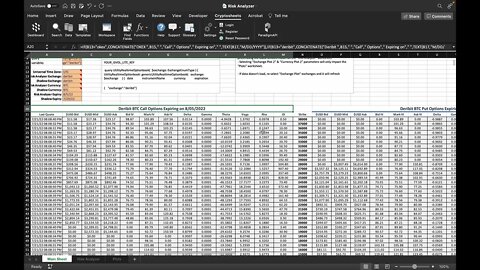 Excel: Options Risk Analyzer