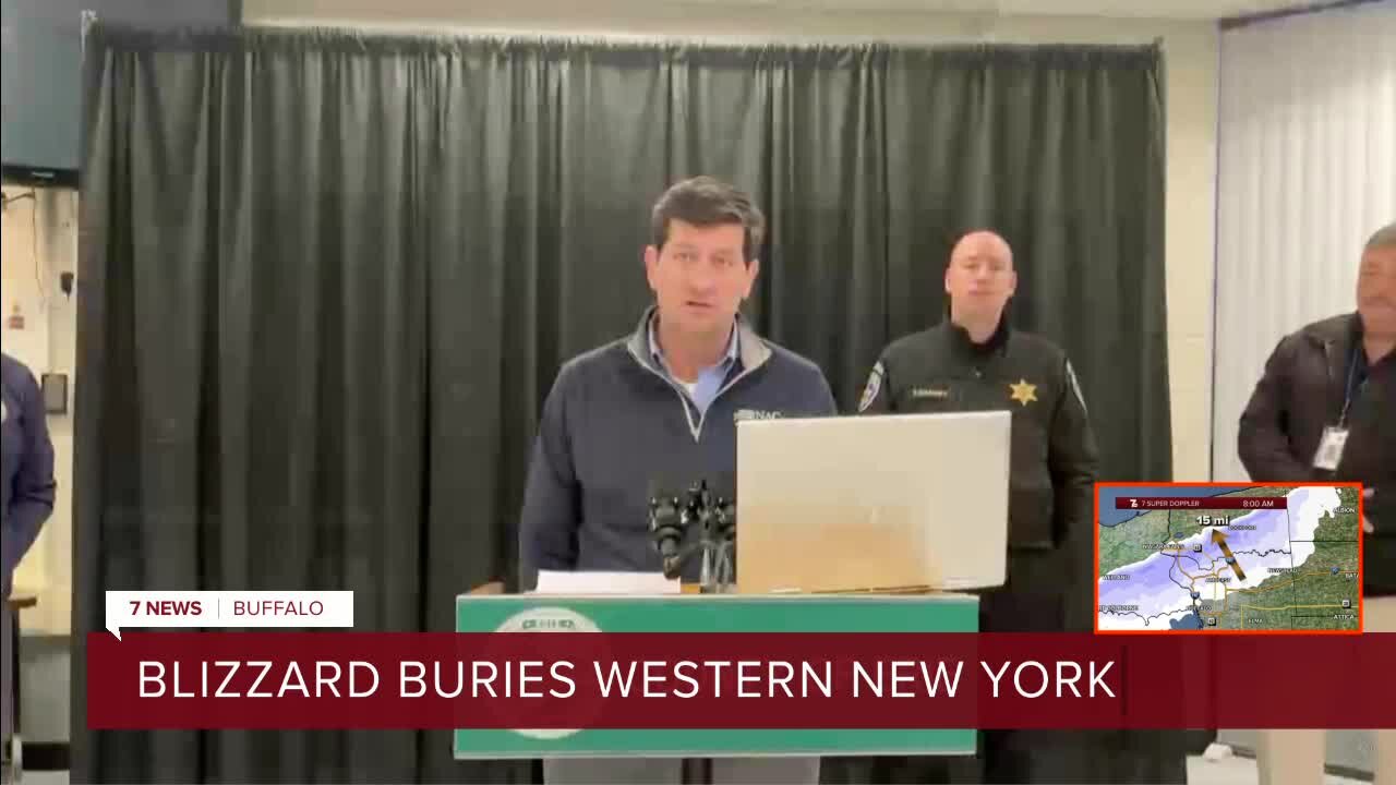 Poloncarz: There are "no emergency services available" in areas most affect by blizzard