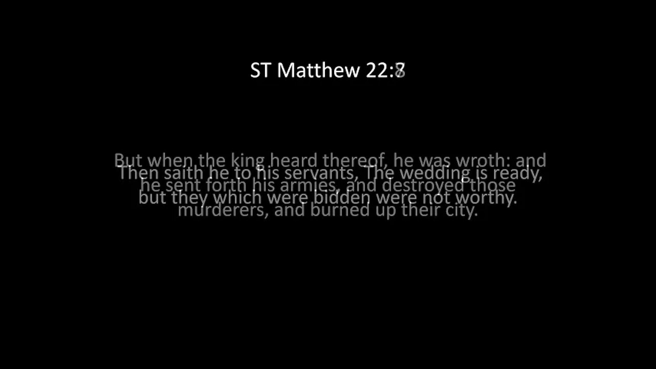 ST Matthew Chapter 22