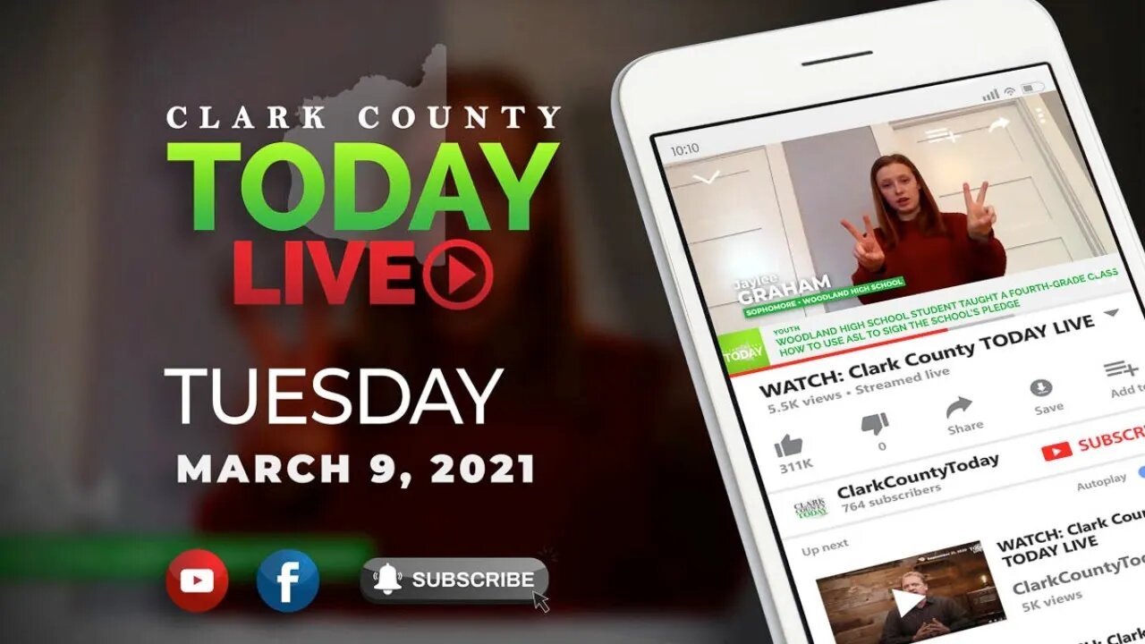 WATCH: Clark County TODAY LIVE • Tuesday, March 9, 2021