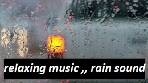 Relaxing Music , Beautiful Piano Music , rain sound & view