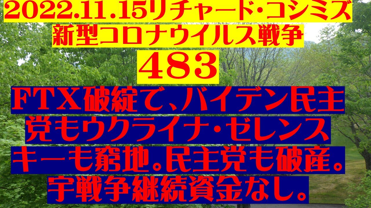 2022.１１．15リチャード・コシミズ 新型コロナウイルス戦争 ４８３