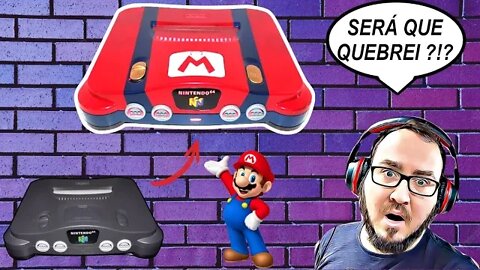 Personalização do Meu Nintendo 64 agora com Skin do Mario