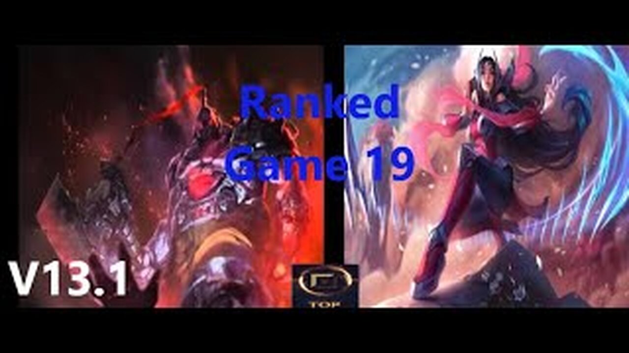 Ranked Game 19 Sion Vs Irelia Top League Of Legends V13.1