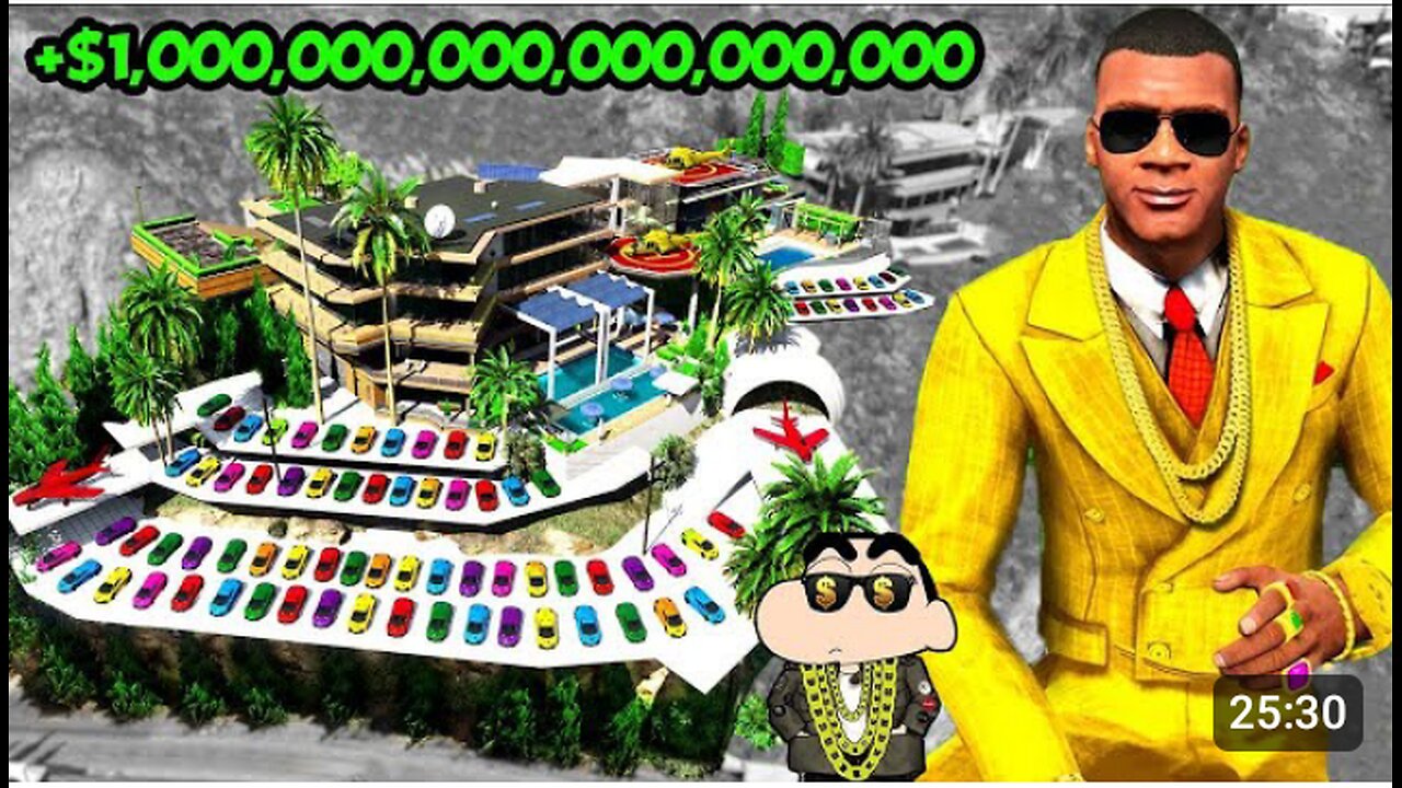 Franklin Shinchan Ultimate Luxury House Upgrade GTA V
