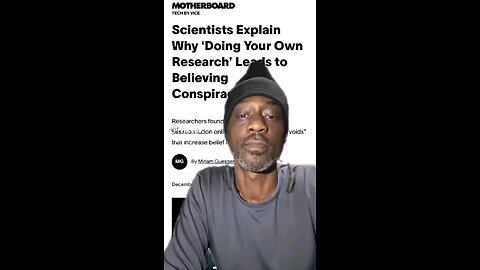 Research Leads to Conspiracy Theories