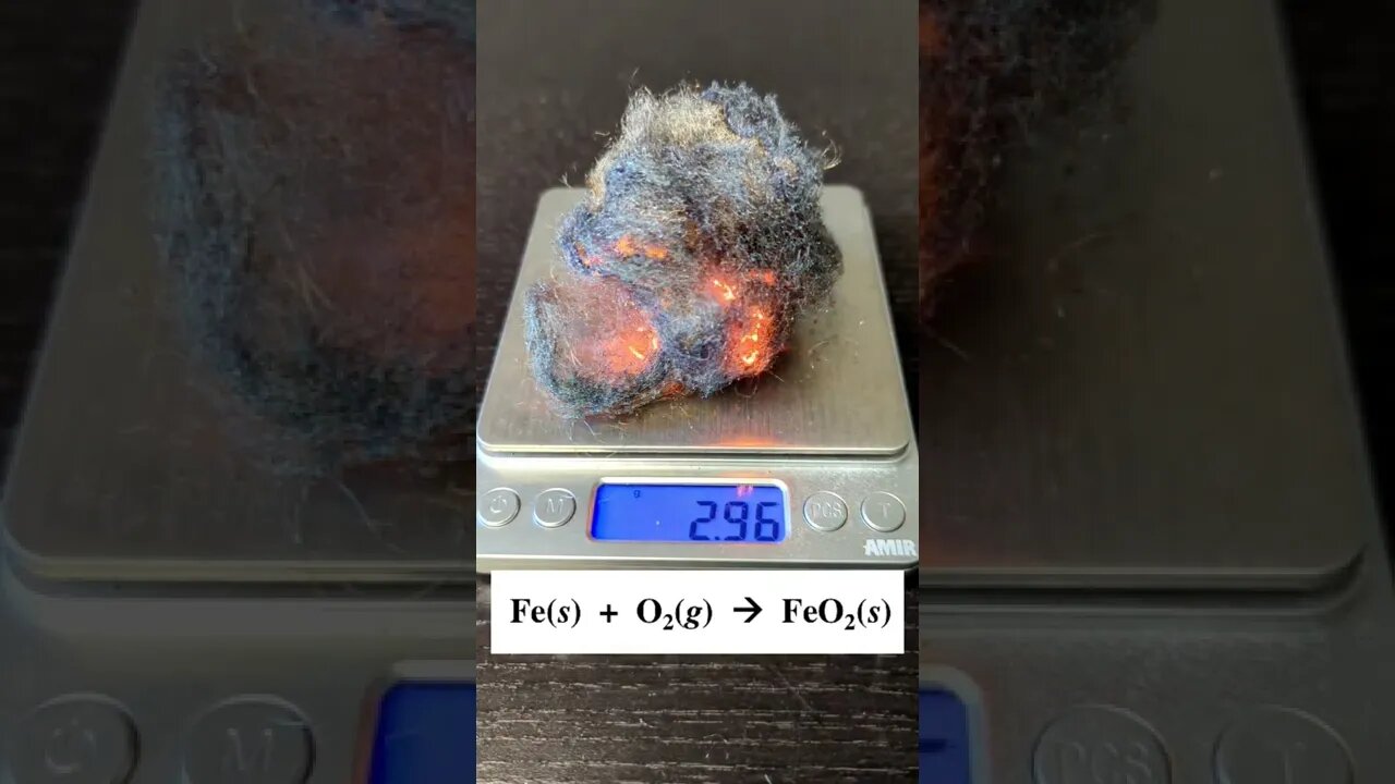 Burning Steel Wool gets Heavier!? #sciencefacts #science #chemistry #scienceismagic #scienceathome
