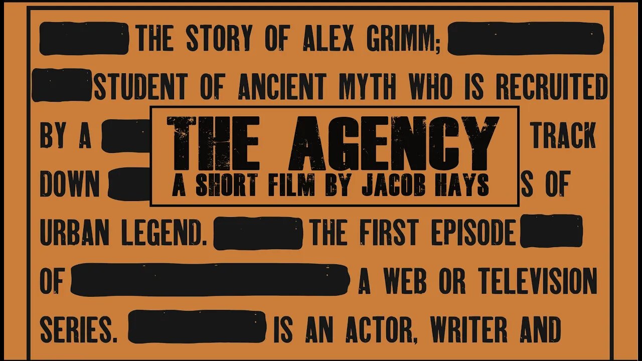 Kickstarter Campaign Video for "The Agency" Short Film