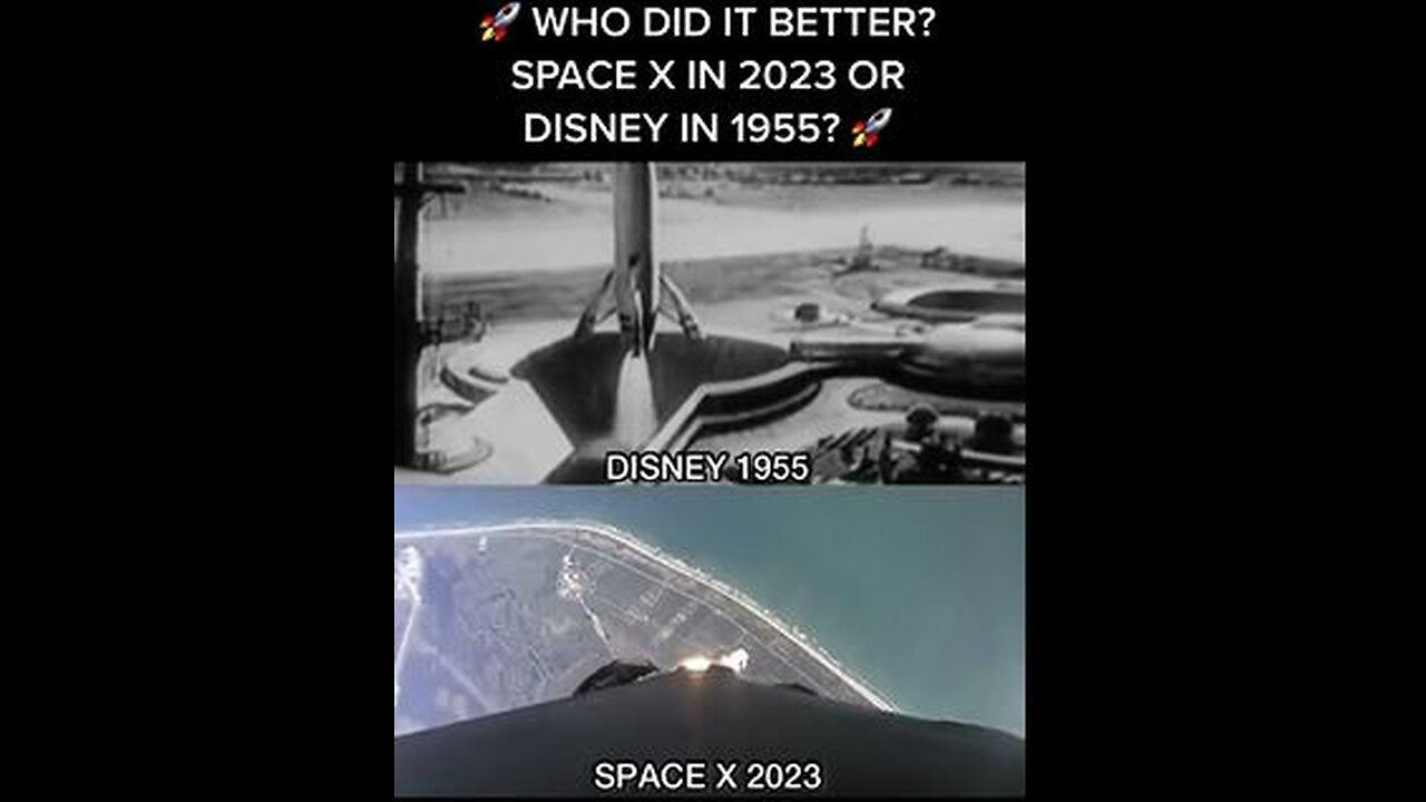 There is NO difference between Disney and space x they're all fake...