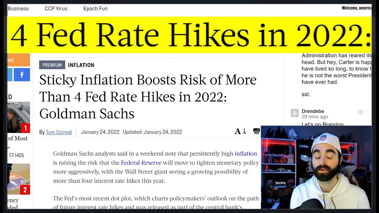 ABOLISH THE FED! Now 'Four Or MORE' Interest Rate Hikes Planned To Combat BIDENFLATION!