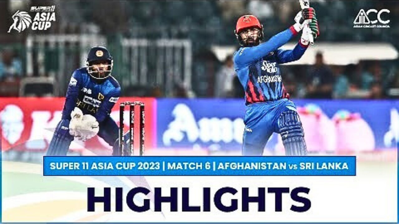 Super11 Asia Cup 2023 | Match 6 | Afghanistan vs Sri Lanka