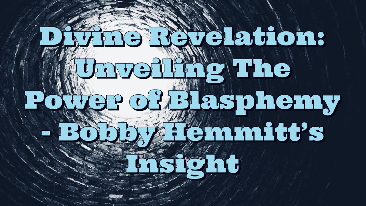 Bobby Hemmitt: Unveiling The Power of Blasphemy