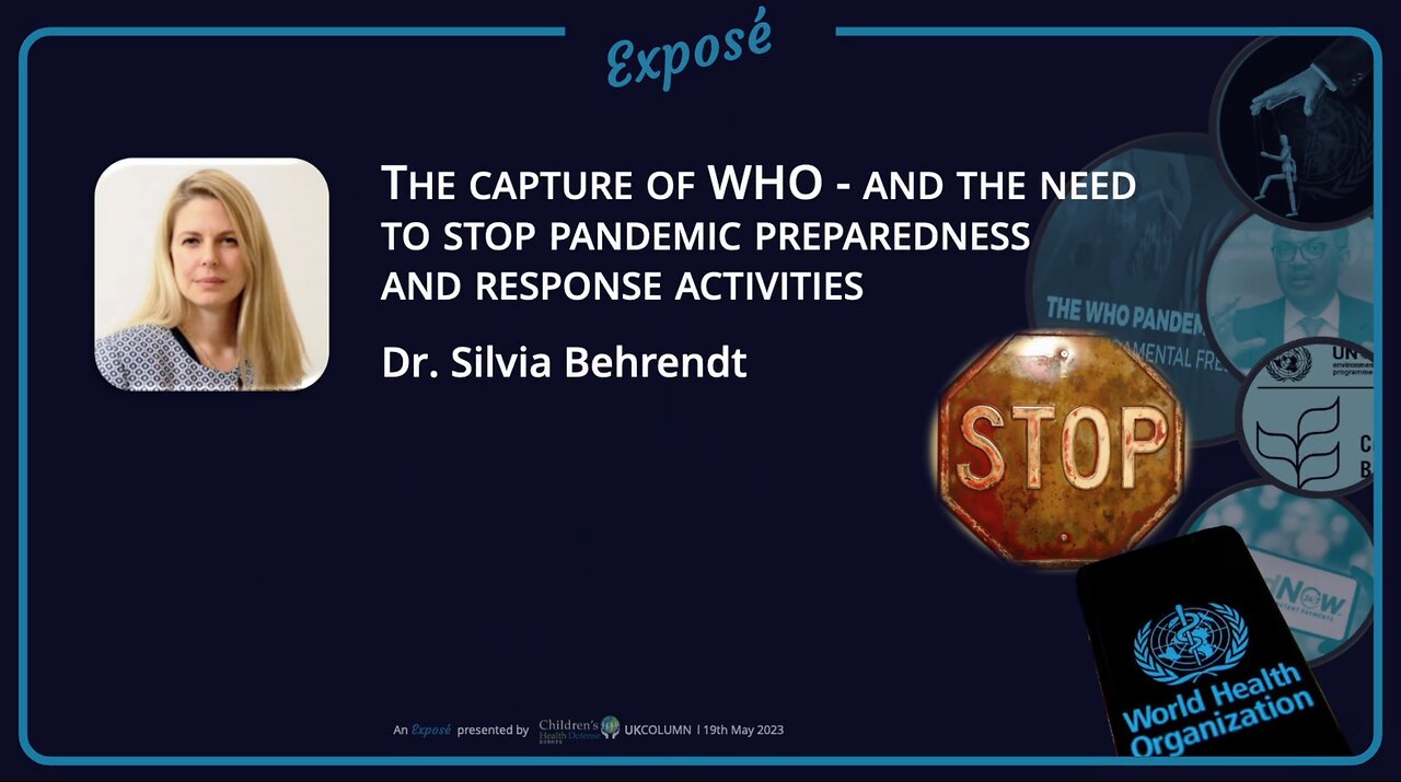 WHO whistleblower Silvia Behrendt: The proposed amendments to the International health regulations