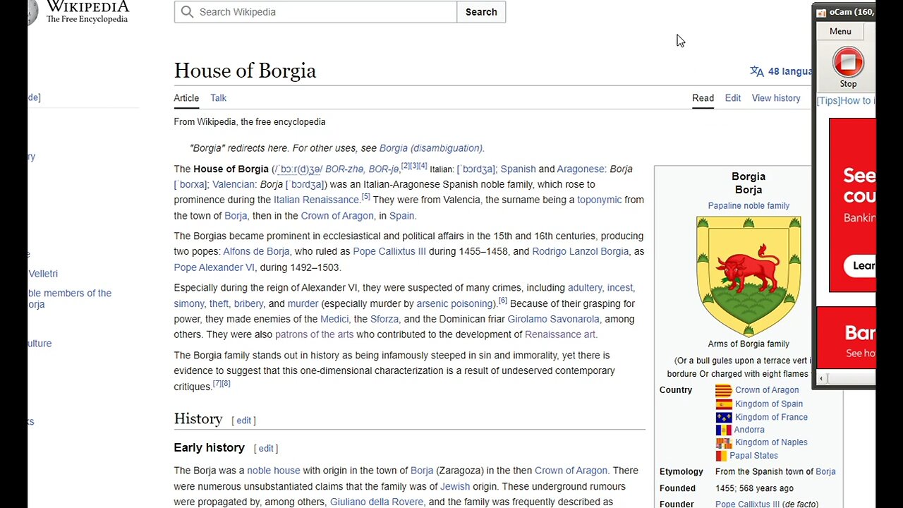 The Borgeas & Rise of the Ottomon Empire