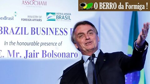 Bolsonaro discursa na abertura do seminário empresarial Brasil-Índia-27/01/20