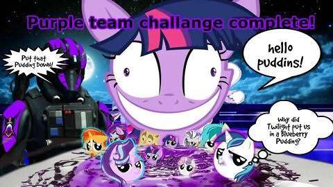 Purple Team finally beats the Purple Challenge! Who is your fav Purple Element Pony?