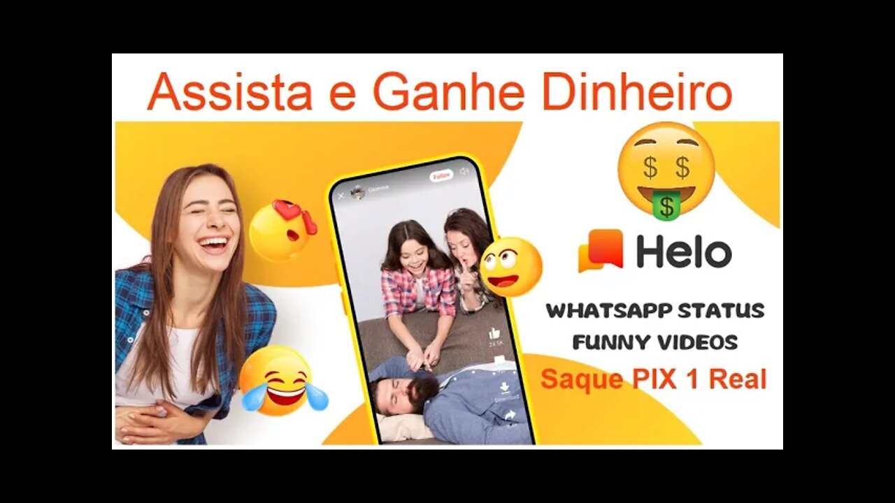 💥HELO - Ganhe DINHEIRO assistindo videos. Saque min. 1 REAL PIX💥