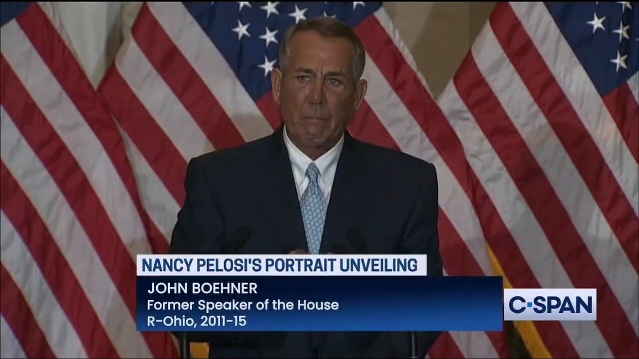 Fmr RINO Speaker Boehner Cries When Talking About Pelosi