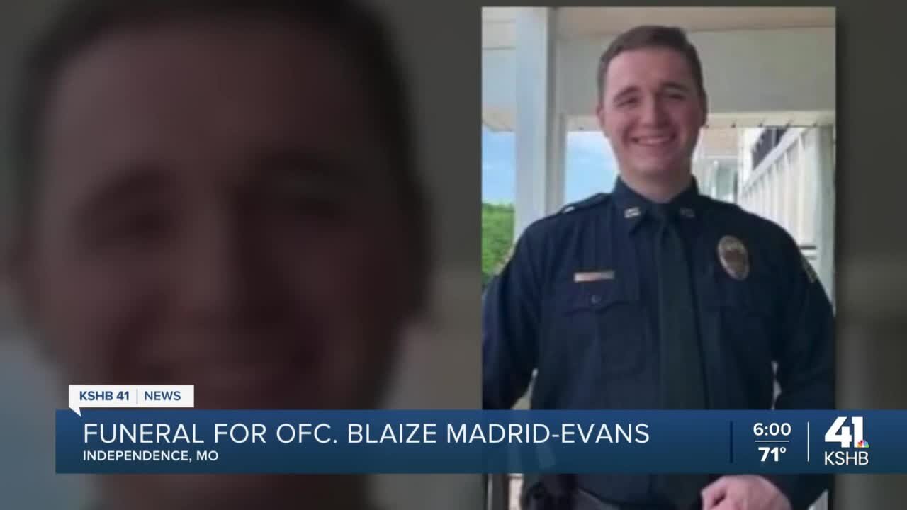 Funeral, procession held for fallen Ofc. Blaize Madrid-Evans