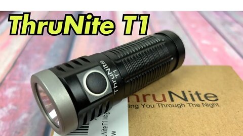 ThruNite T1 Flashlight 1500 lumens rechargeable and budget friendly !