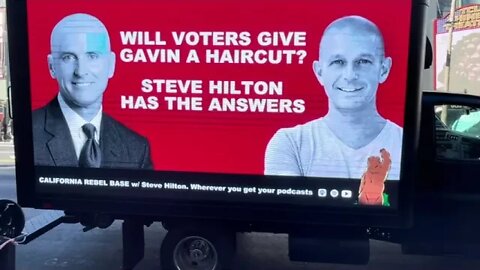Hilarious Gavin Newsom Billboard Hits Los Angeles!