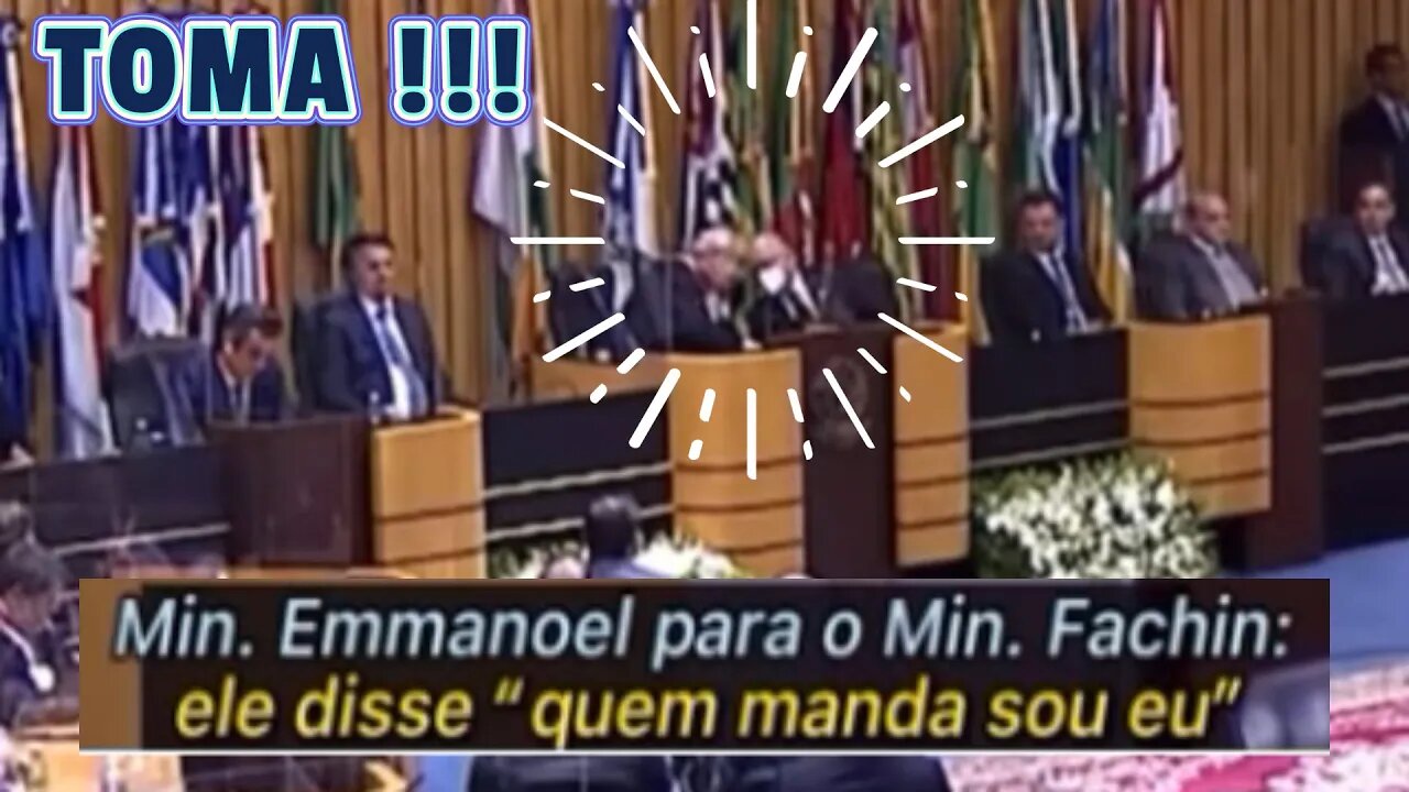 TOMA FACHIM, ELE DISSE QUEM MANDA SOU EU, FALOU O PRESIDENTE DO TST EM CERIMÔNIA DE POSSE.