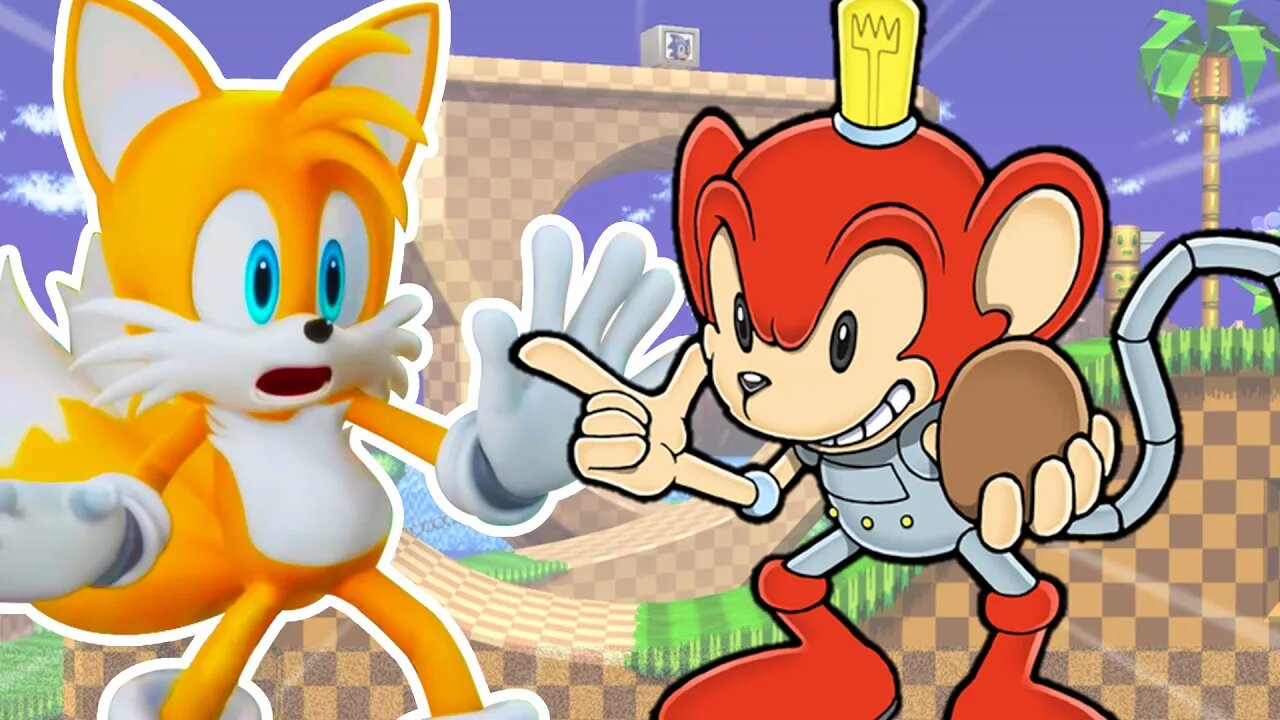 Tails tem MEDO do HOMEM MACACO - MEME SONIC