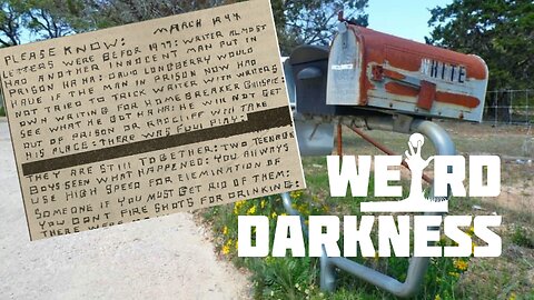 “The CIRCLEVILLE LETTERS and the WESTFIELD WATCHER” True Psychological Horrors! #WeirdDarkness