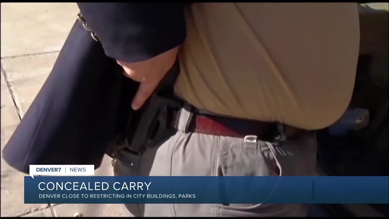 Denver council committee approves measure to ban concealed carry in city parks, buildings