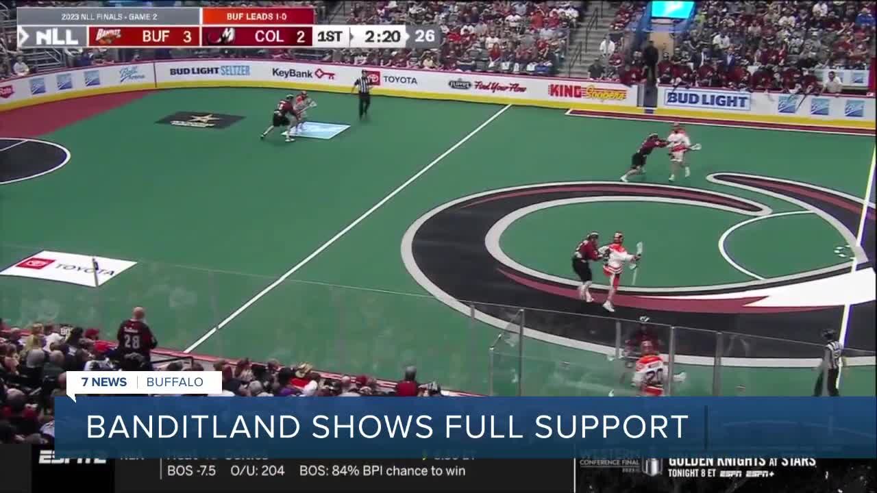 Buffalo Bandits head to game three and fans say home advantage will make the team unstoppable