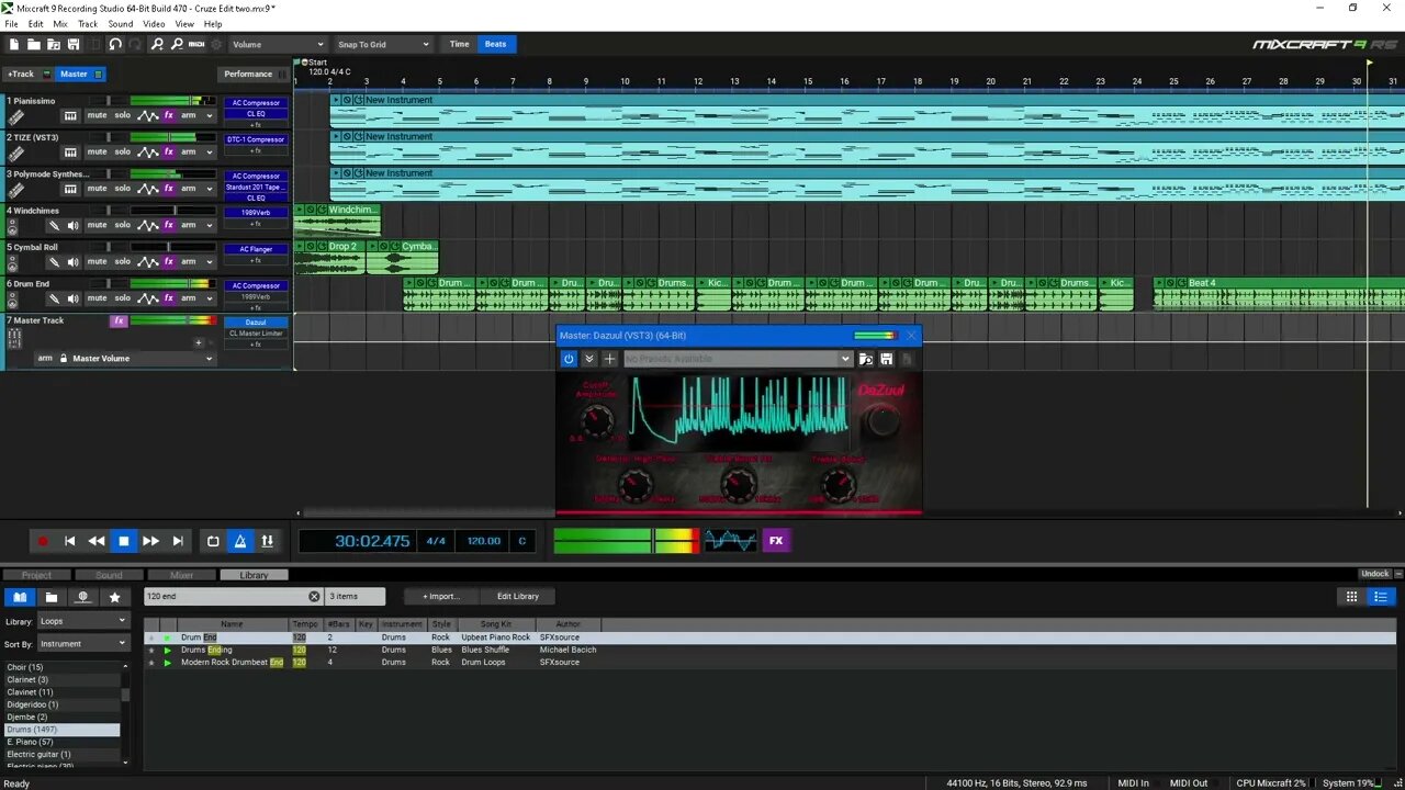 "Costal Cruse" - Rough draft New Midi Song.