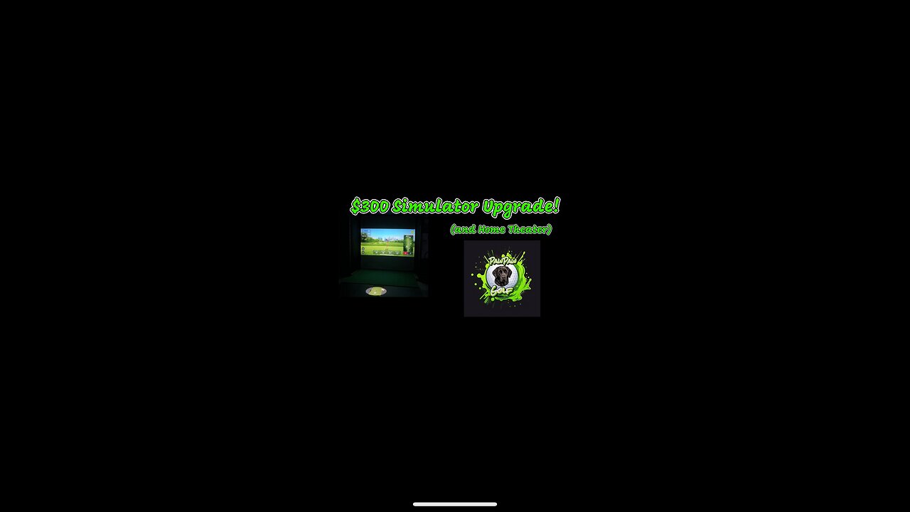 Golf Simulator Upgrade