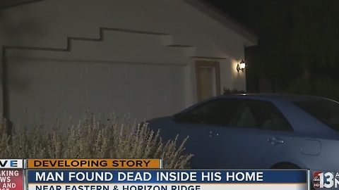 Elderly man found dead inside Henderson home