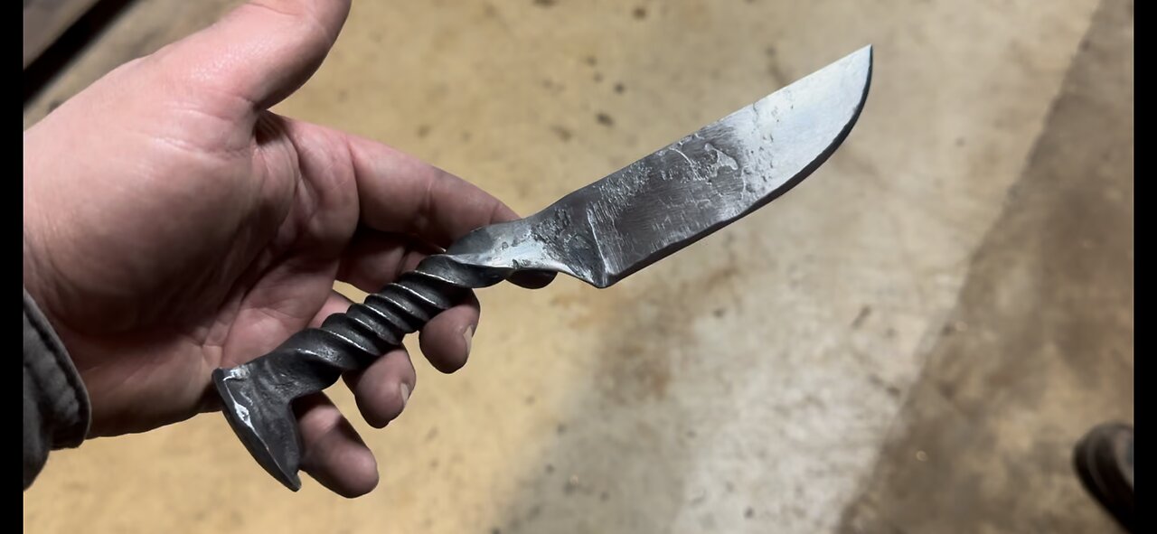 Joe Forges a Rail Road Spike Knife