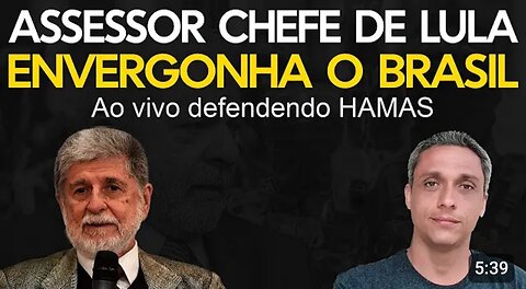 In Brazil, chief advisor to former prisoner LULA comes out in defense of HAMAS live on GLOBO