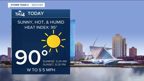 Temps soar into the 90s on Monday