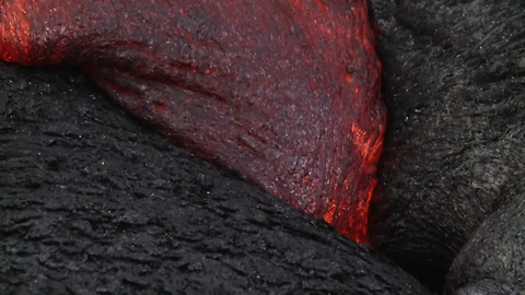 Lava flow in Hawaii moves forward