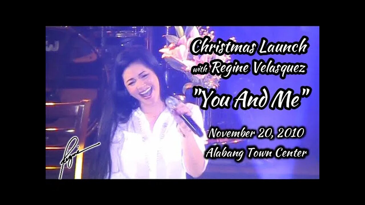 Regine Velasquez - You And Me (Alabang Town Center) November 20, 2010