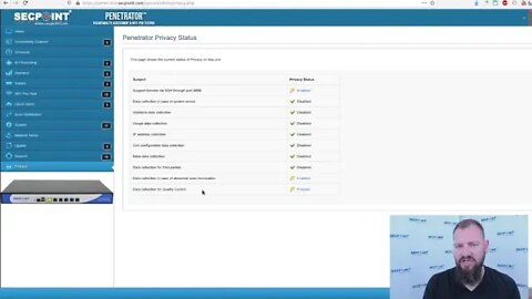 SecPoint Penetrator V48 Privacy Control